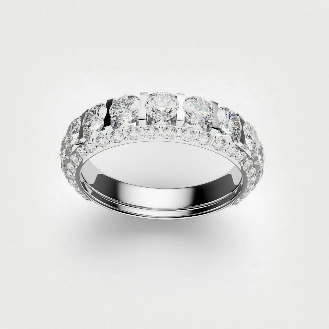 Kevin & Sally - Eternity Ring with Side profile diamonds