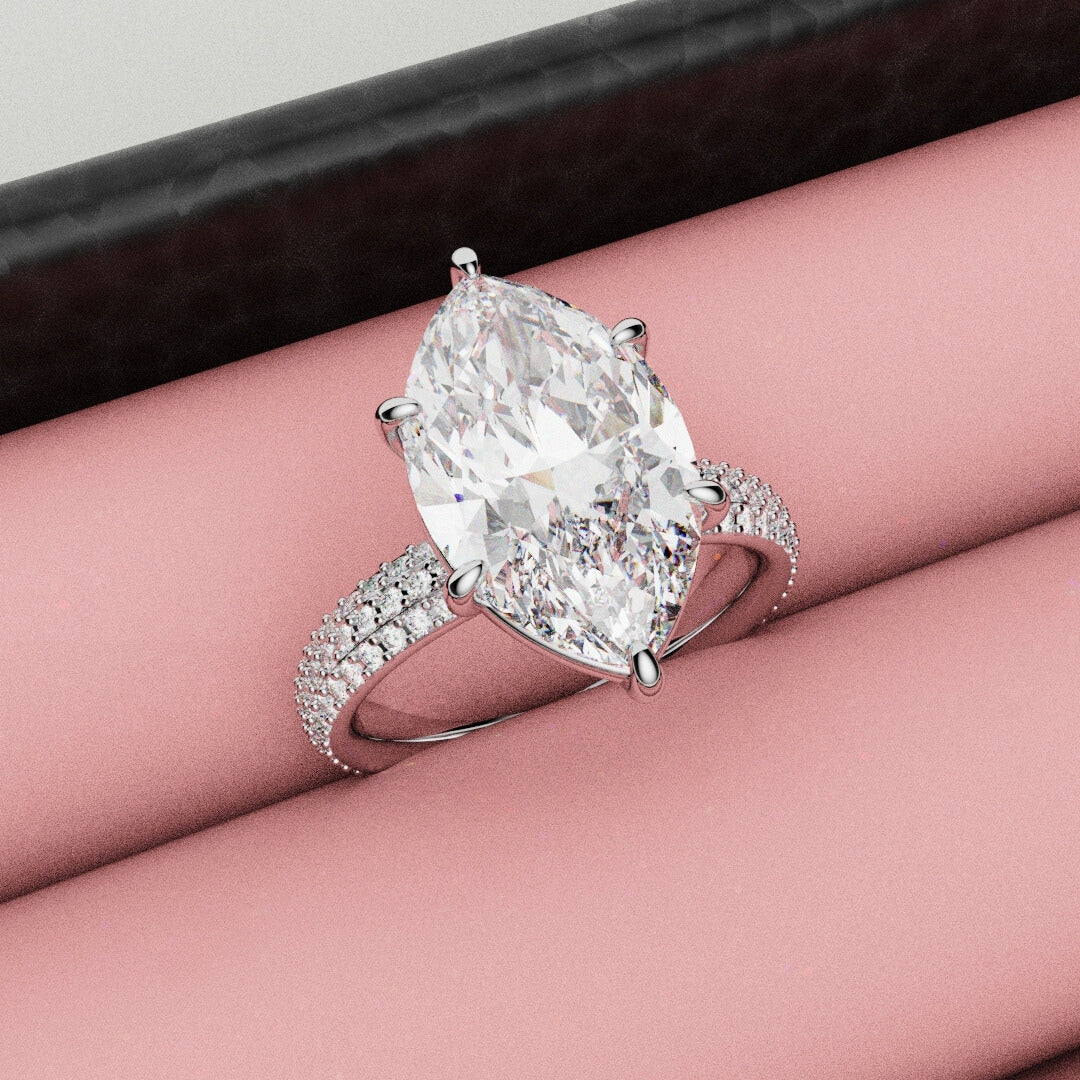 Marquise Diamond Engagement Ring