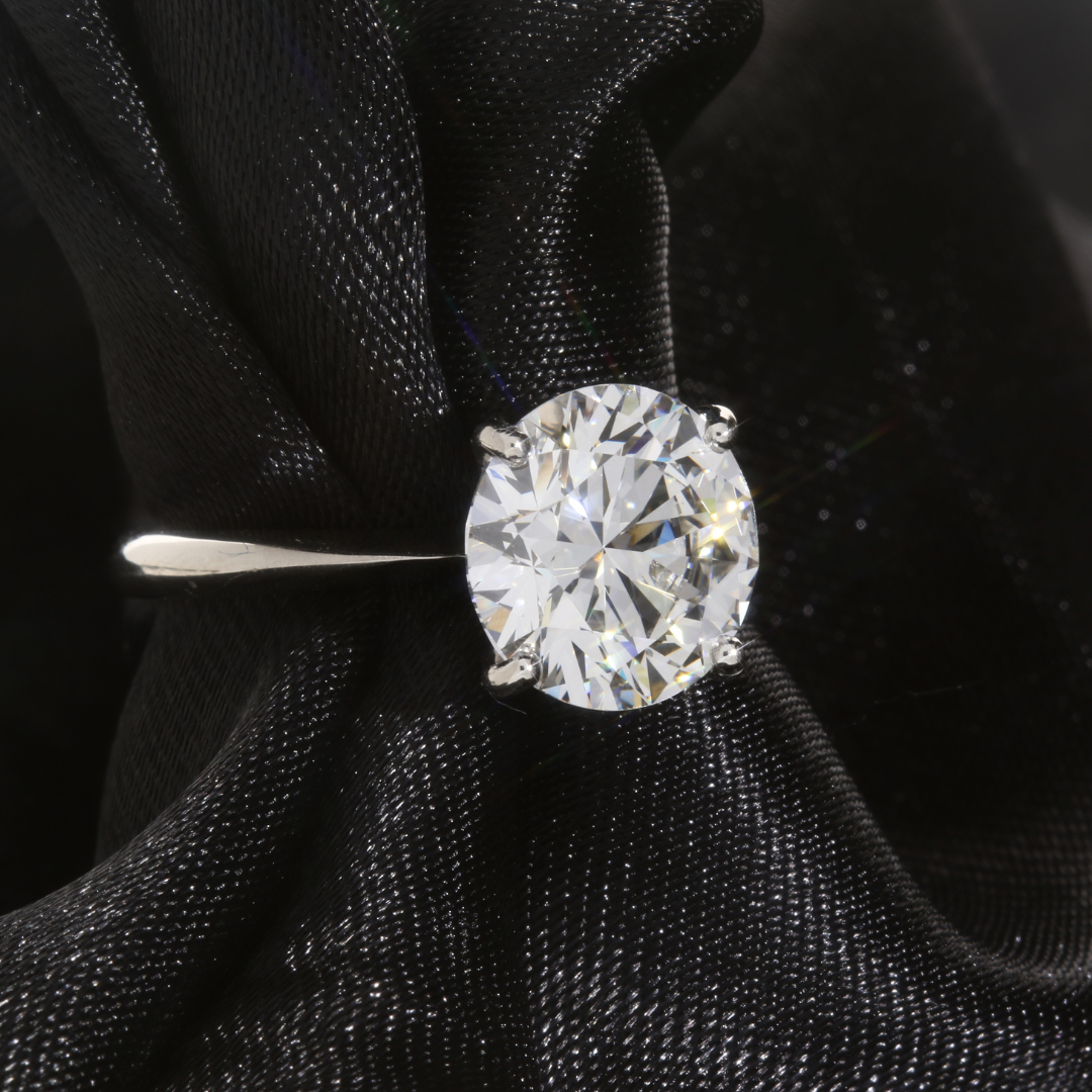 round solitaire engagementring