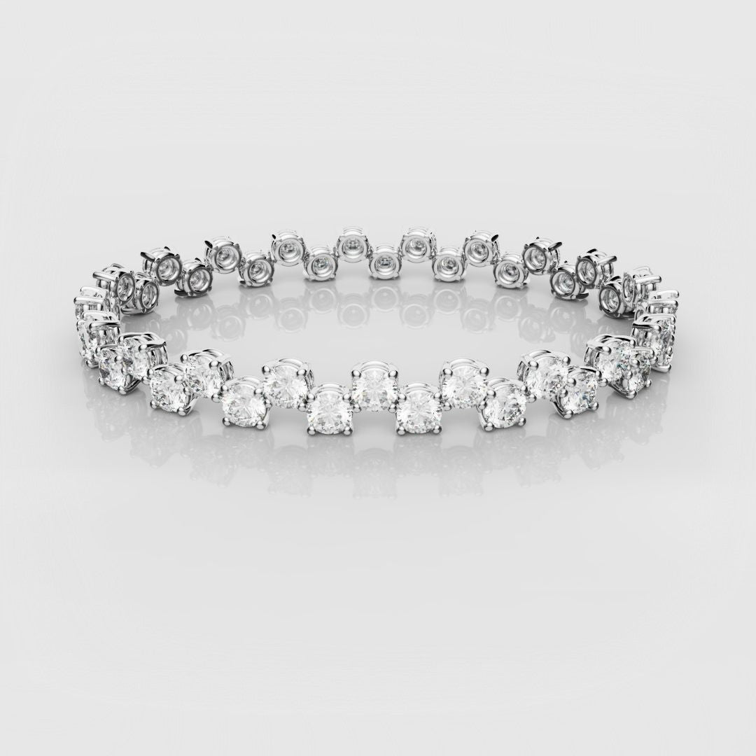 Bespoke Zig-Zag Tennis Bracelet - 0.30ct Each Diamond