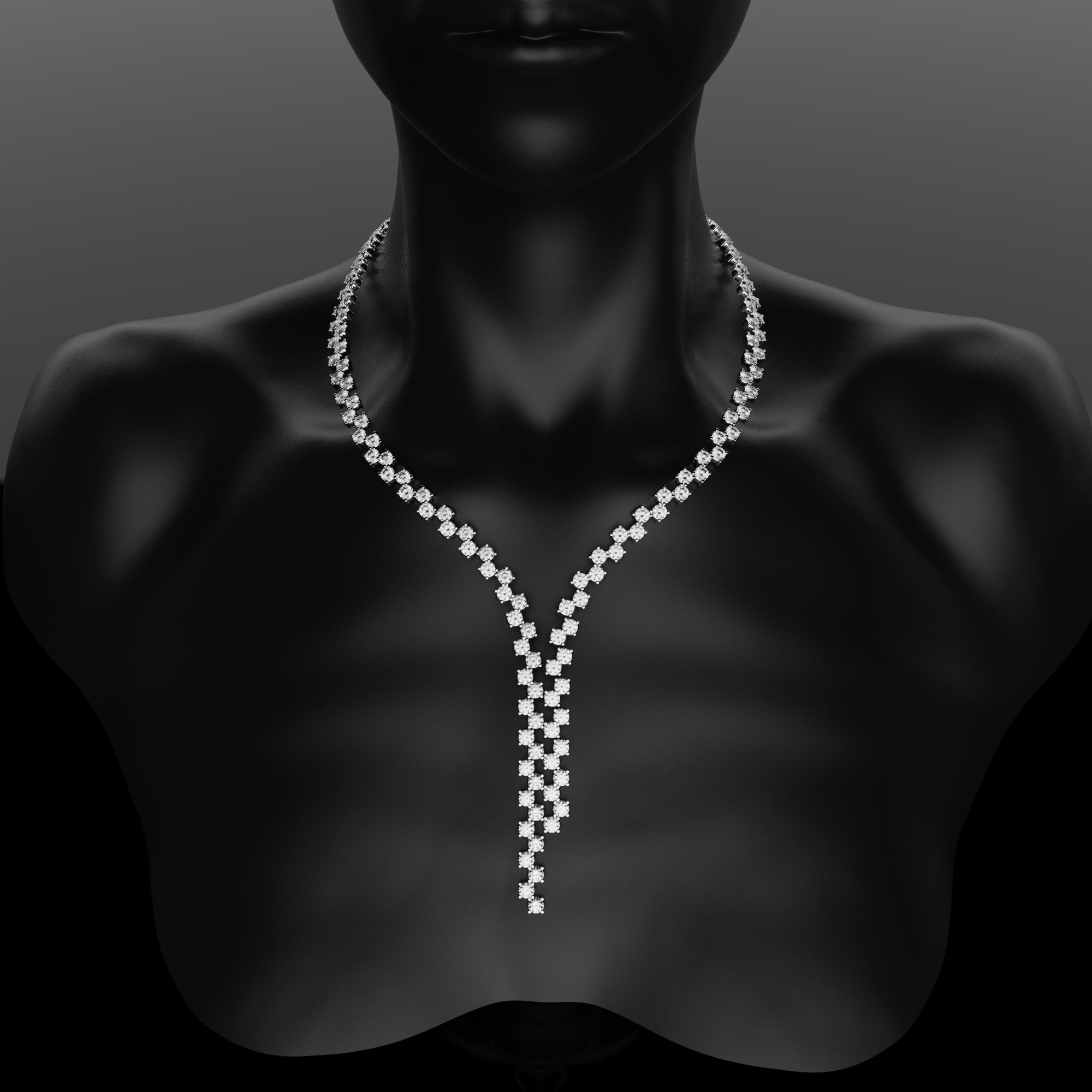 Bespoke Flowing Zig-Zag Necklace