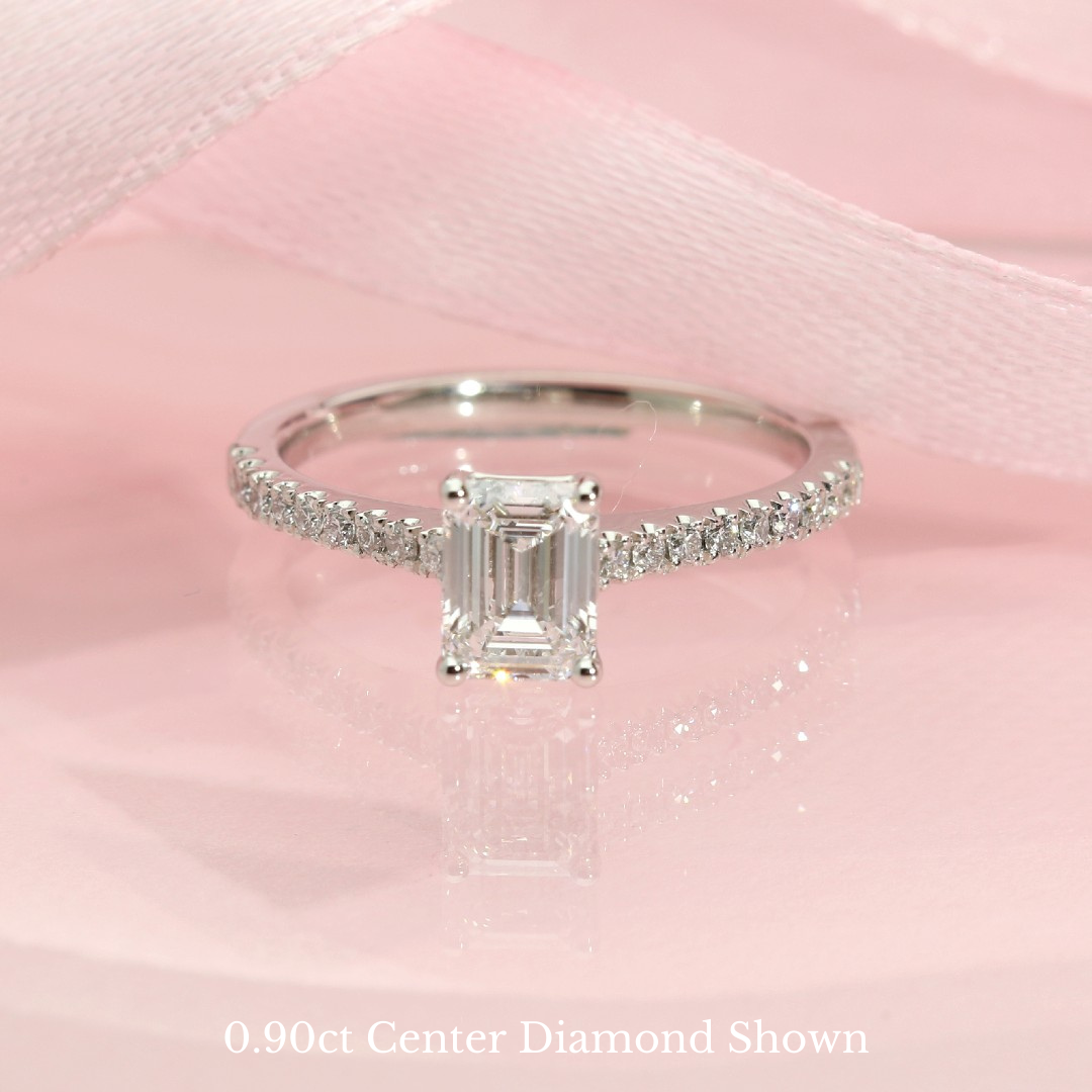 Petite Diamond Engagement Ring