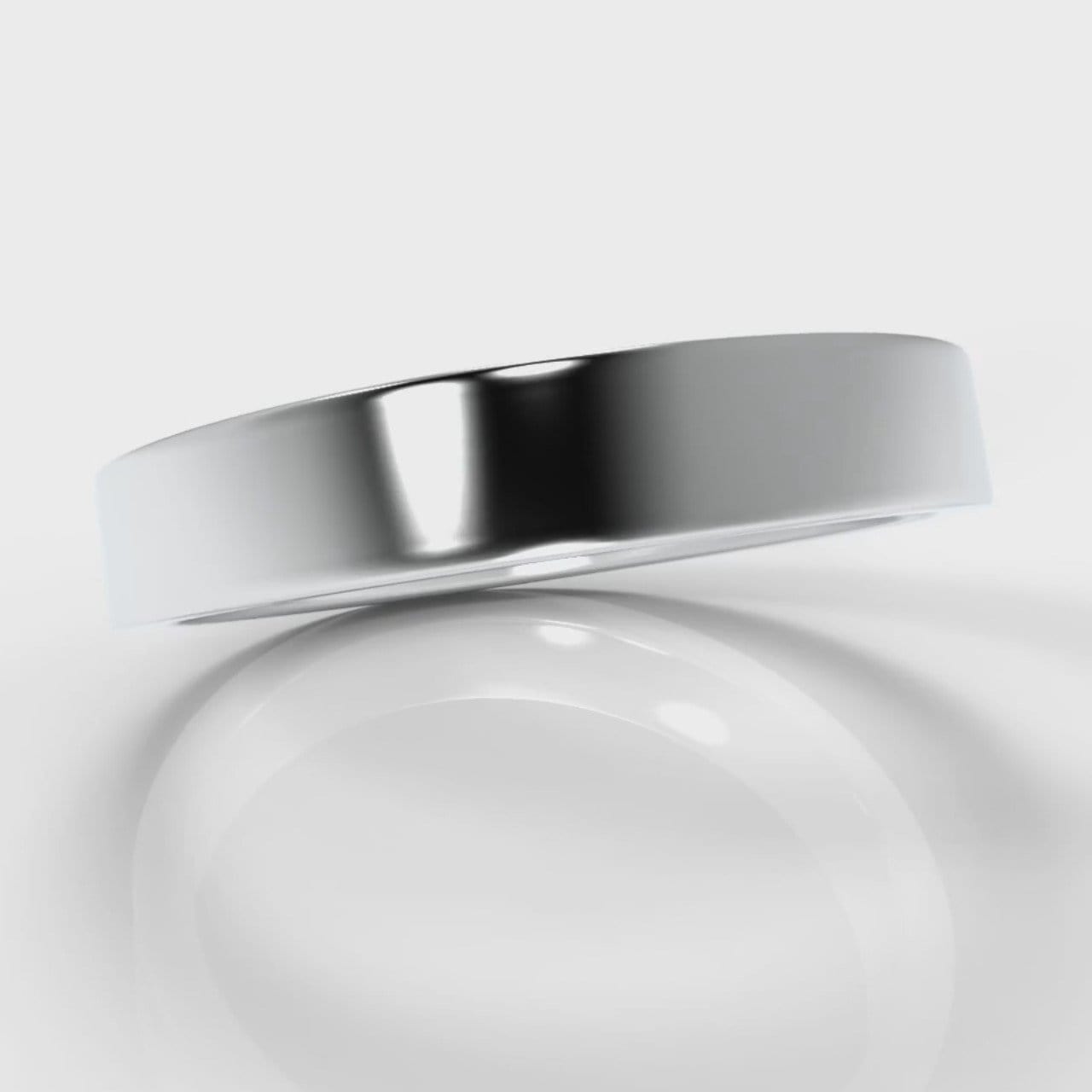 4mm Flat Top Comfort Fit Wedding Ring