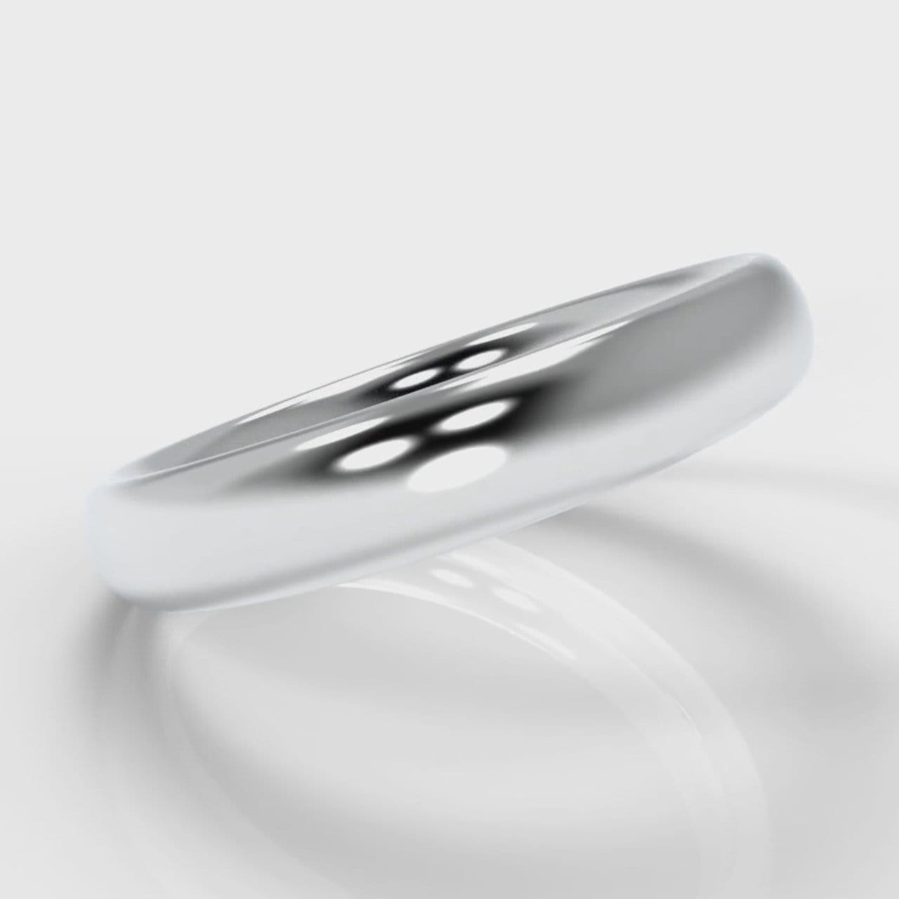4mm Court Shaped Comfort Fit Wedding Ring
