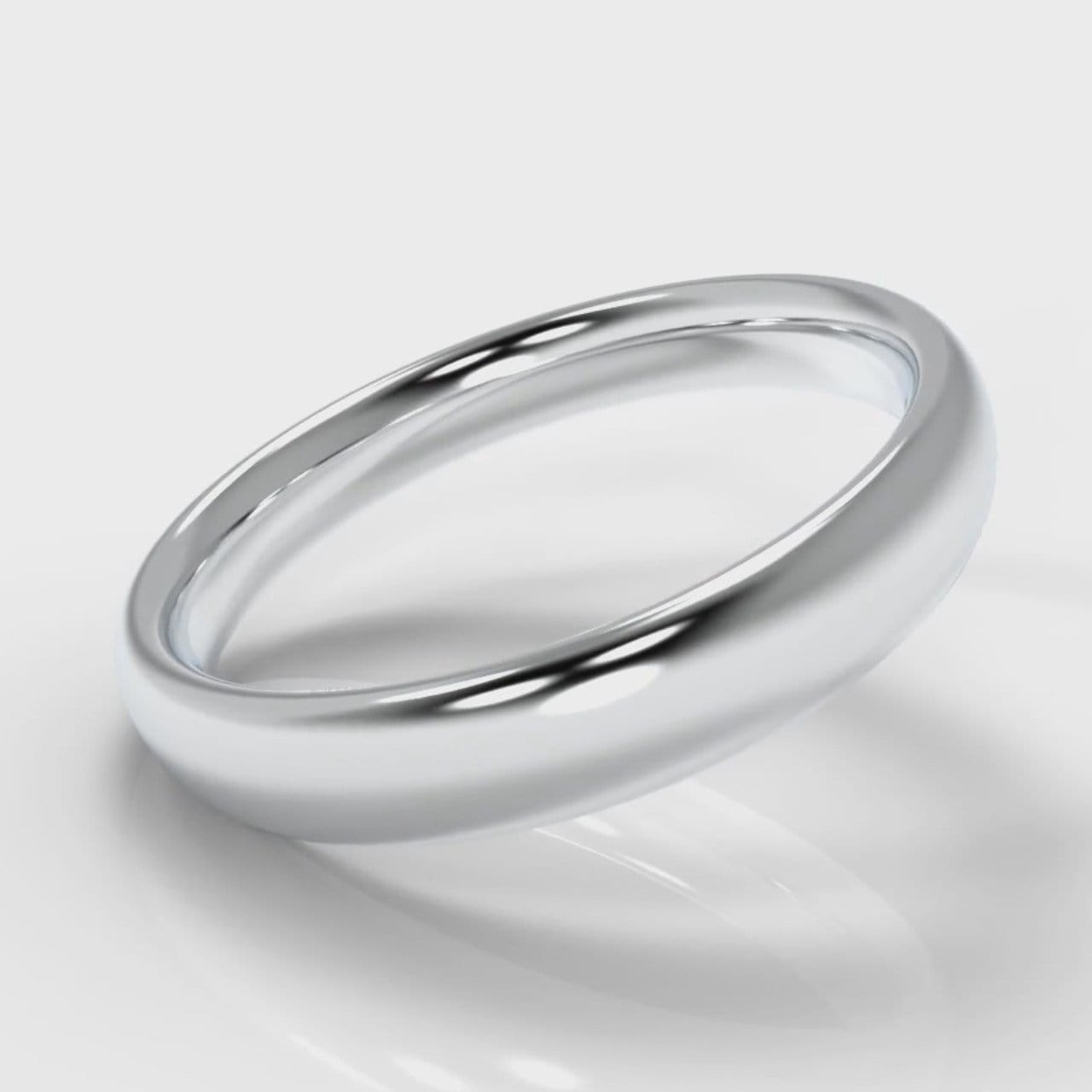 4mm Court Shaped Comfort Fit Wedding Ring
