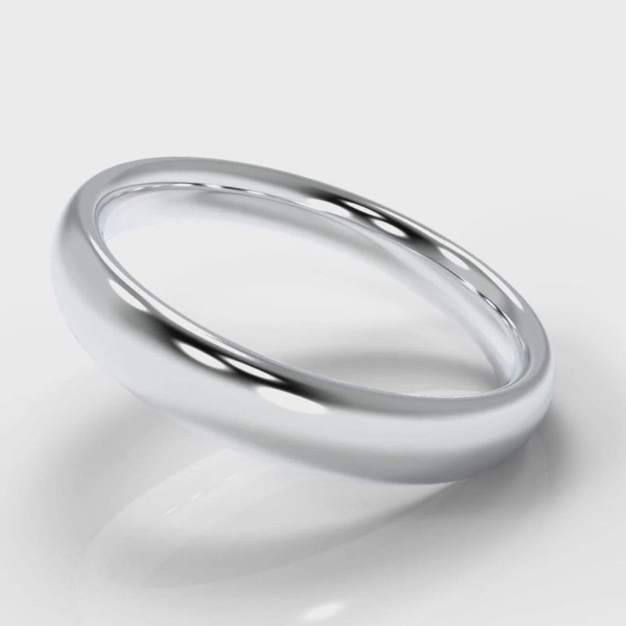 4mm Court Shaped Comfort Fit Wedding Ring