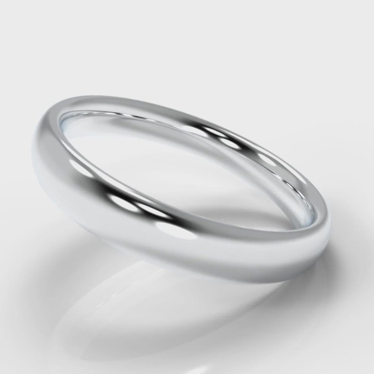 4mm Court Shaped Comfort Fit Wedding Ring