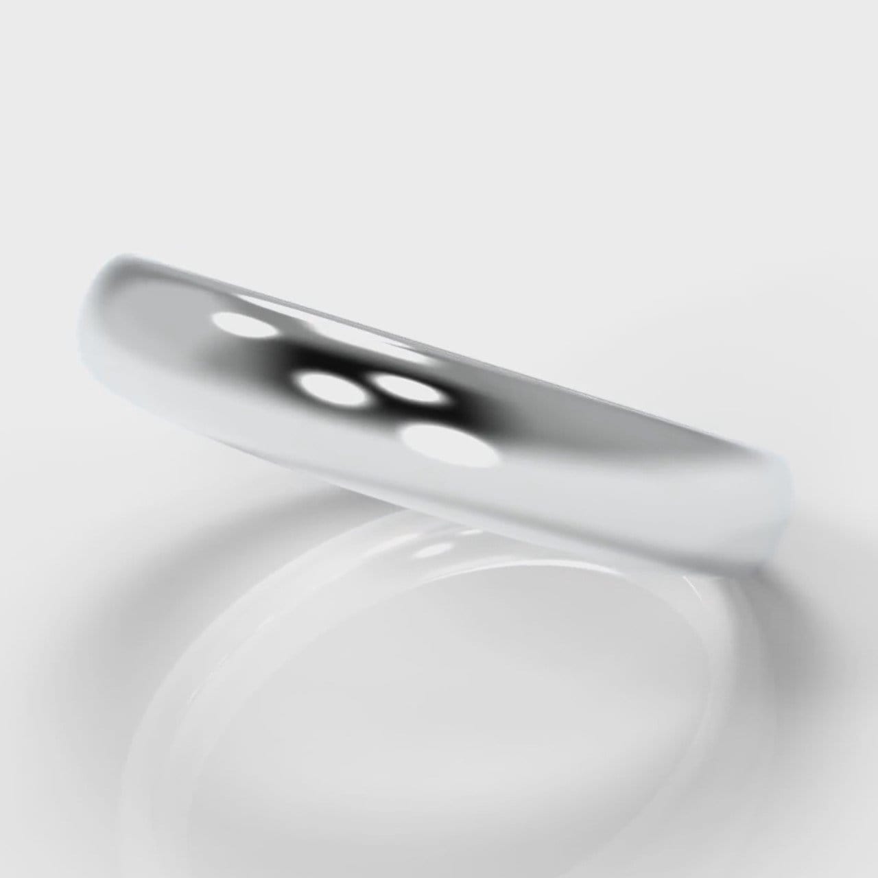 4mm Court Shaped Comfort Fit Wedding Ring