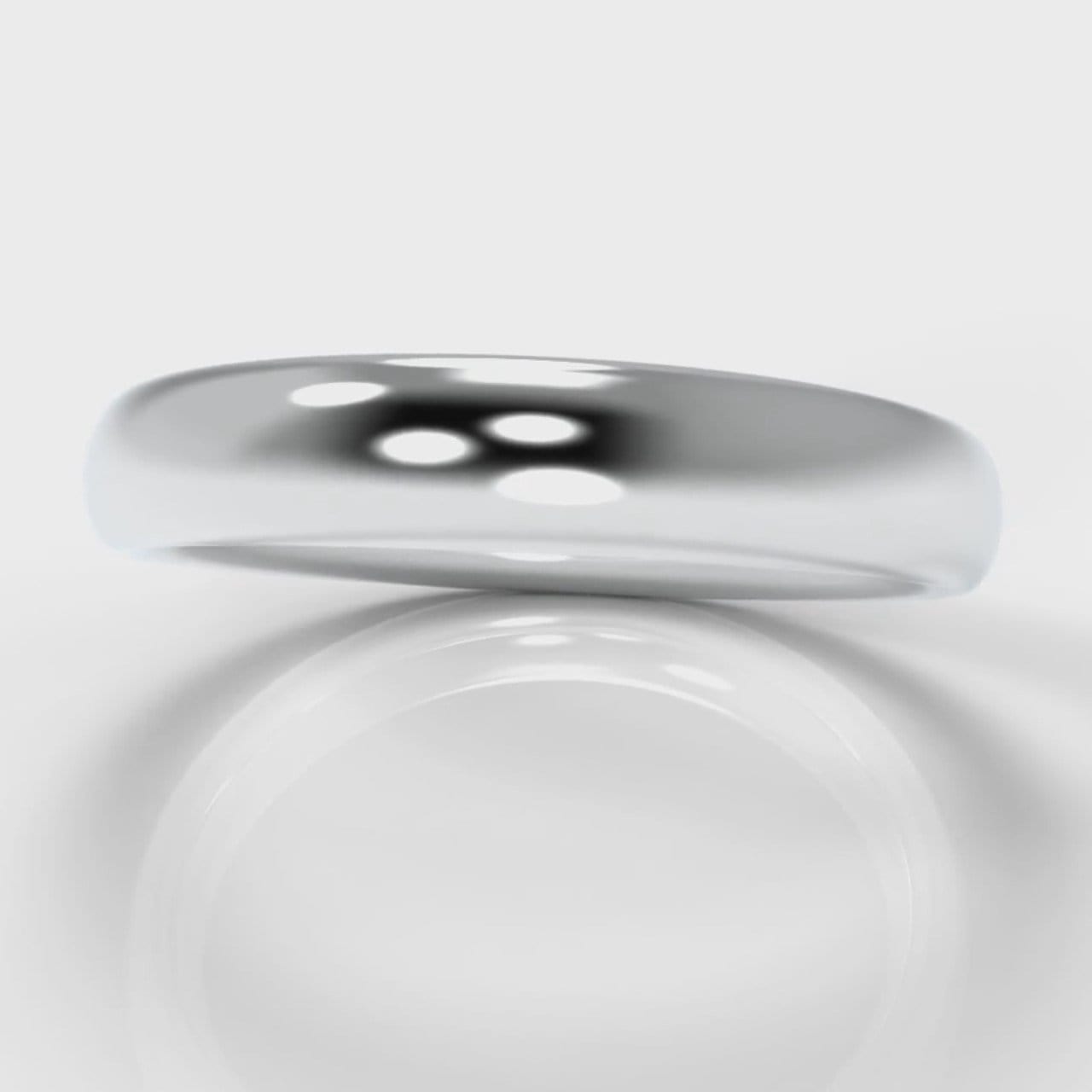 4mm Court Shaped Comfort Fit Wedding Ring