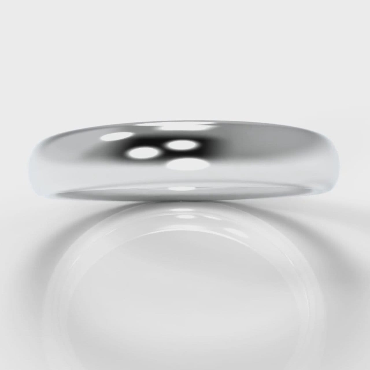 4mm Court Shaped Comfort Fit Wedding Ring