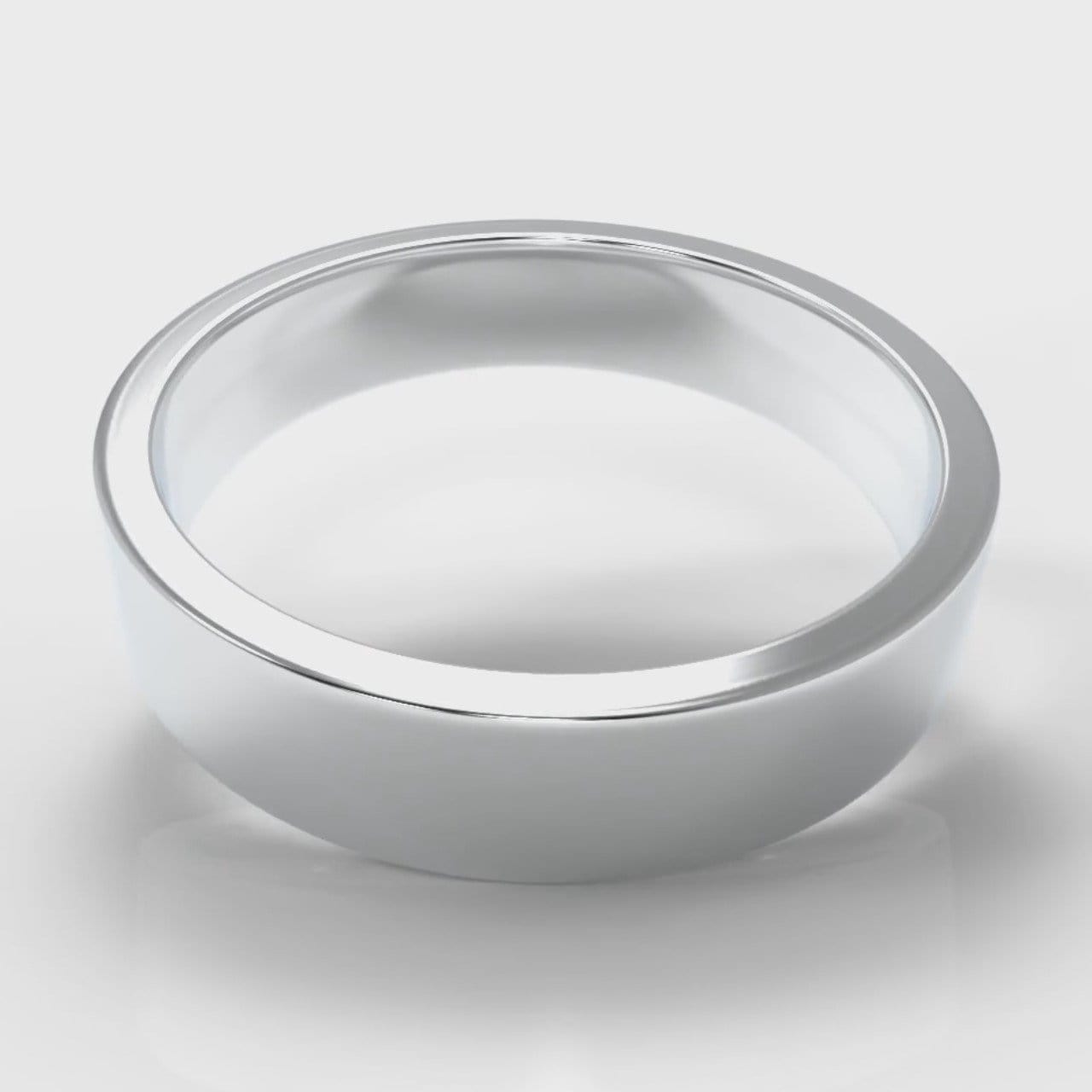 5mm Flat Top Comfort Fit Wedding Ring