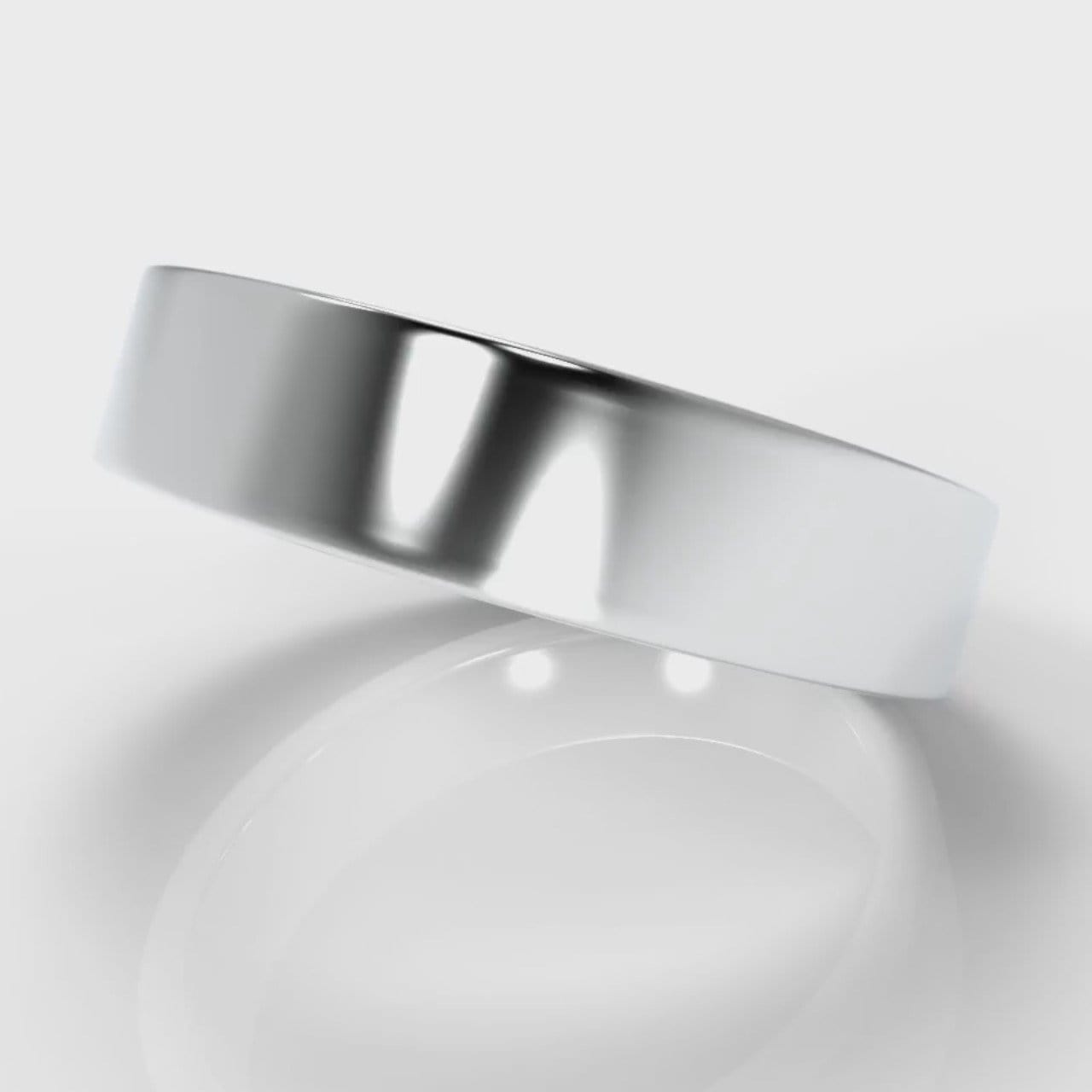 5mm Flat Top Comfort Fit Wedding Ring
