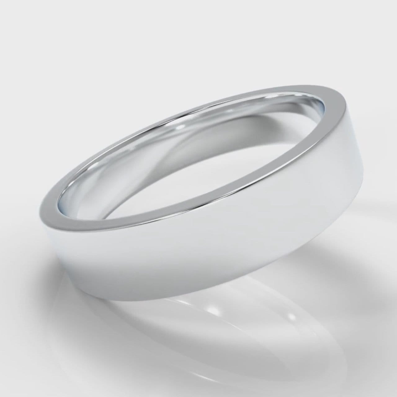 5mm Flat Top Comfort Fit Wedding Ring