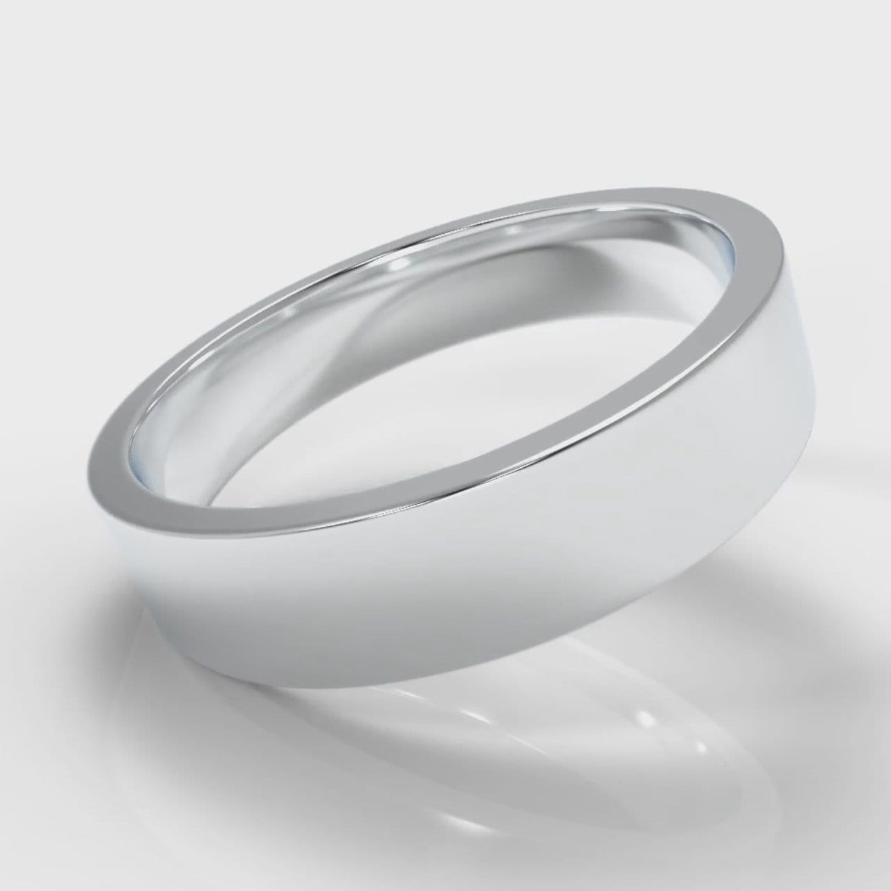 5mm Flat Top Comfort Fit Wedding Ring