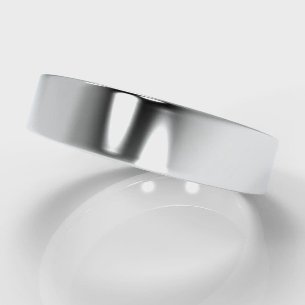 5mm Flat Top Comfort Fit Wedding Ring