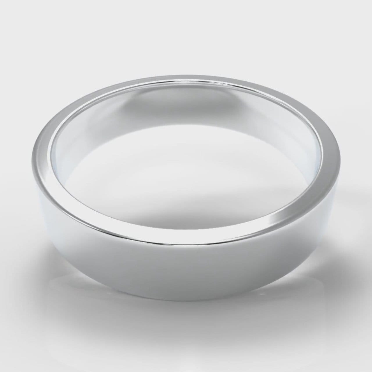 5mm Flat Top Comfort Fit Wedding Ring
