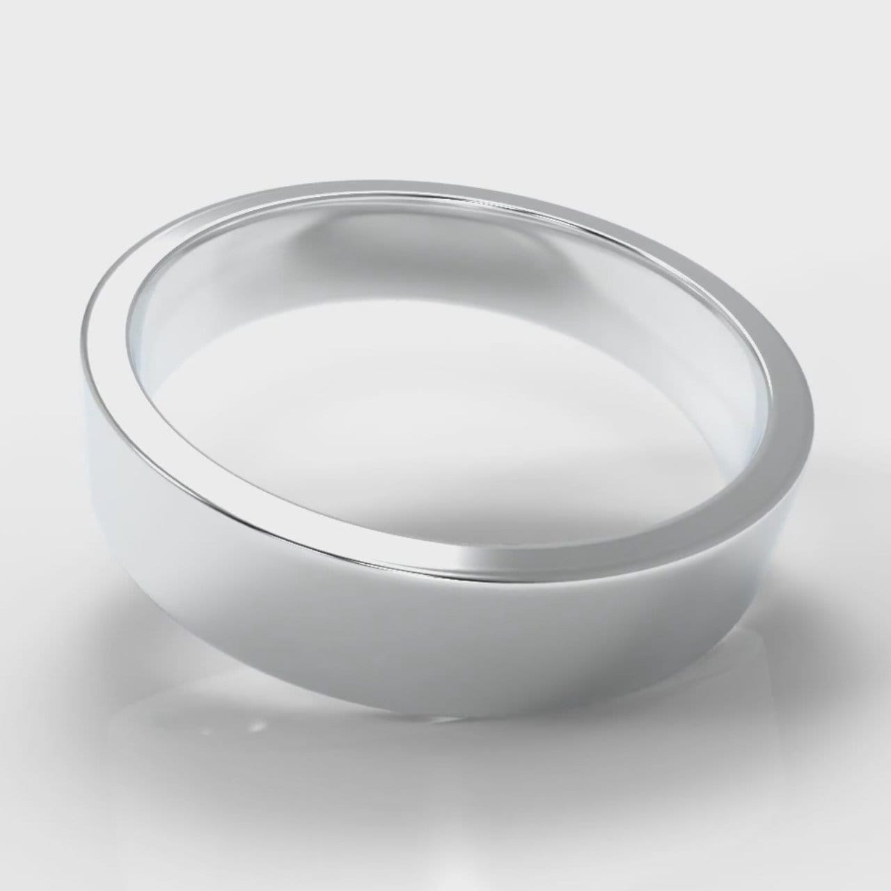 5mm Flat Top Comfort Fit Wedding Ring