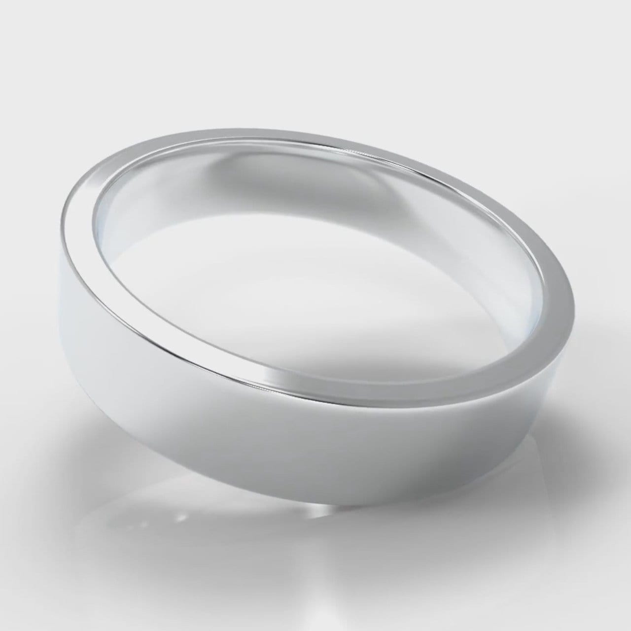 5mm Flat Top Comfort Fit Wedding Ring