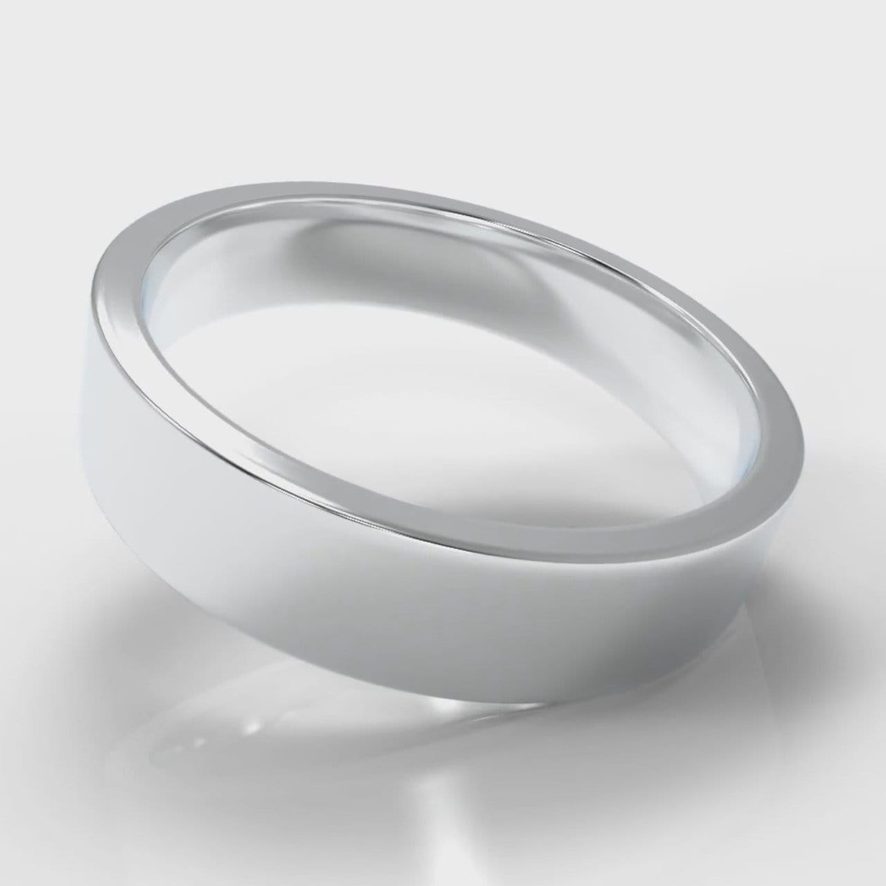 5mm Flat Top Comfort Fit Wedding Ring