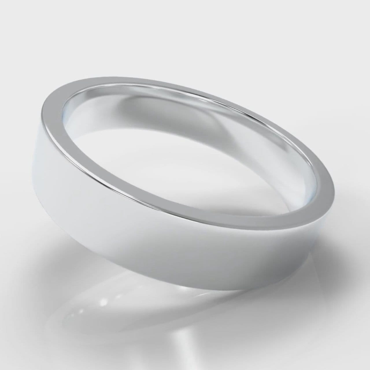 5mm Flat Top Comfort Fit Wedding Ring