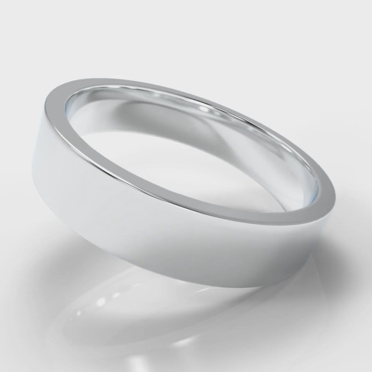 5mm Flat Top Comfort Fit Wedding Ring