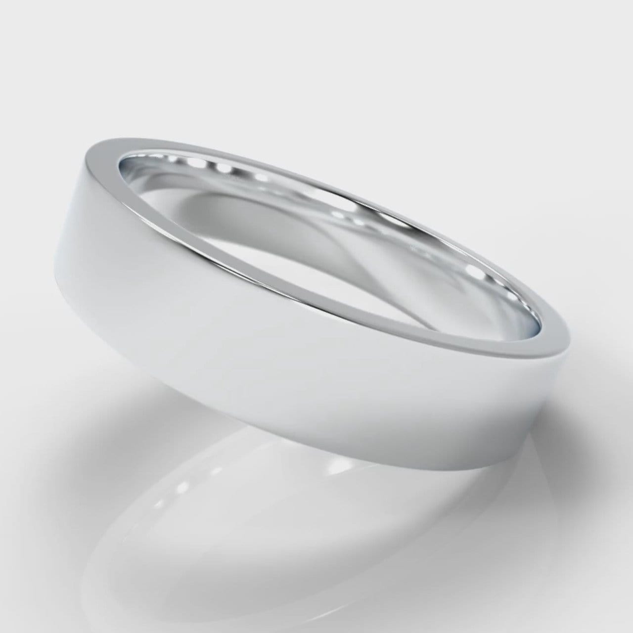 5mm Flat Top Comfort Fit Wedding Ring