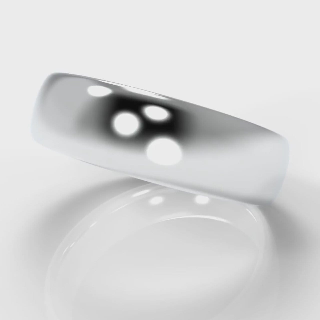 6mm Court Shaped Comfort Fit Wedding Ring