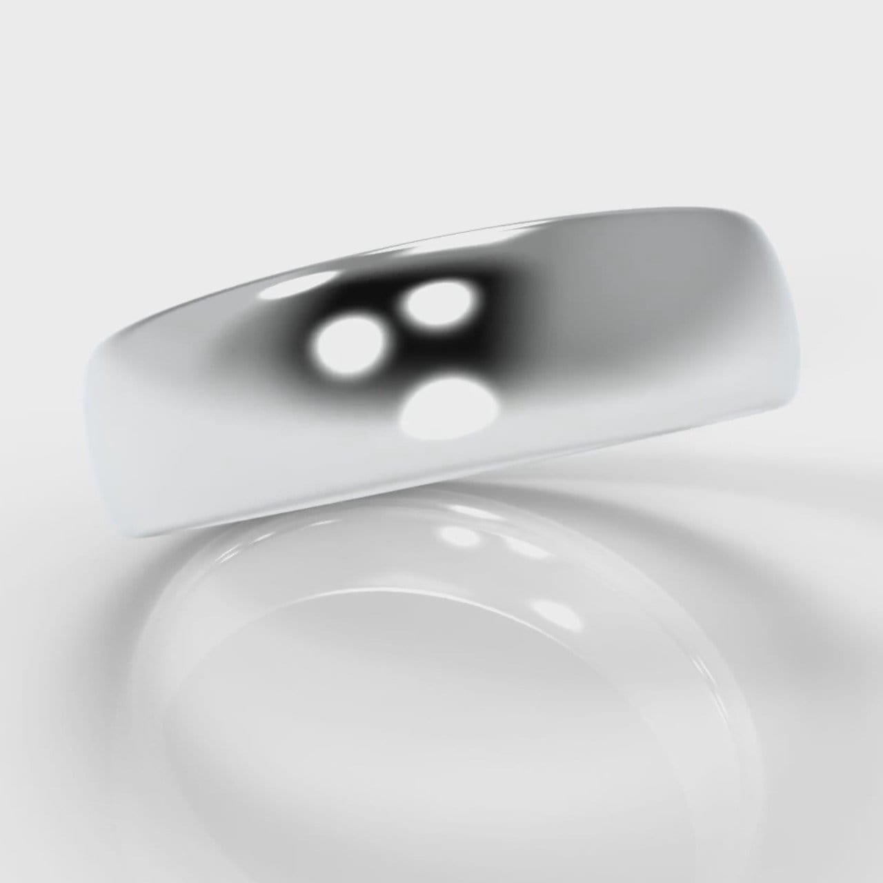 6mm Court Shaped Comfort Fit Wedding Ring