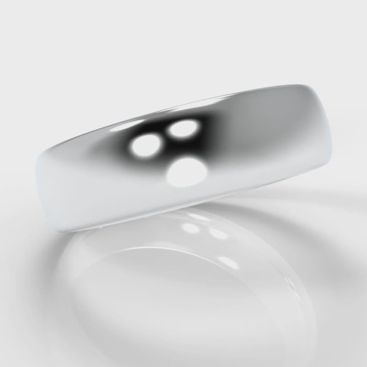 6mm Court Shaped Comfort Fit Wedding Ring