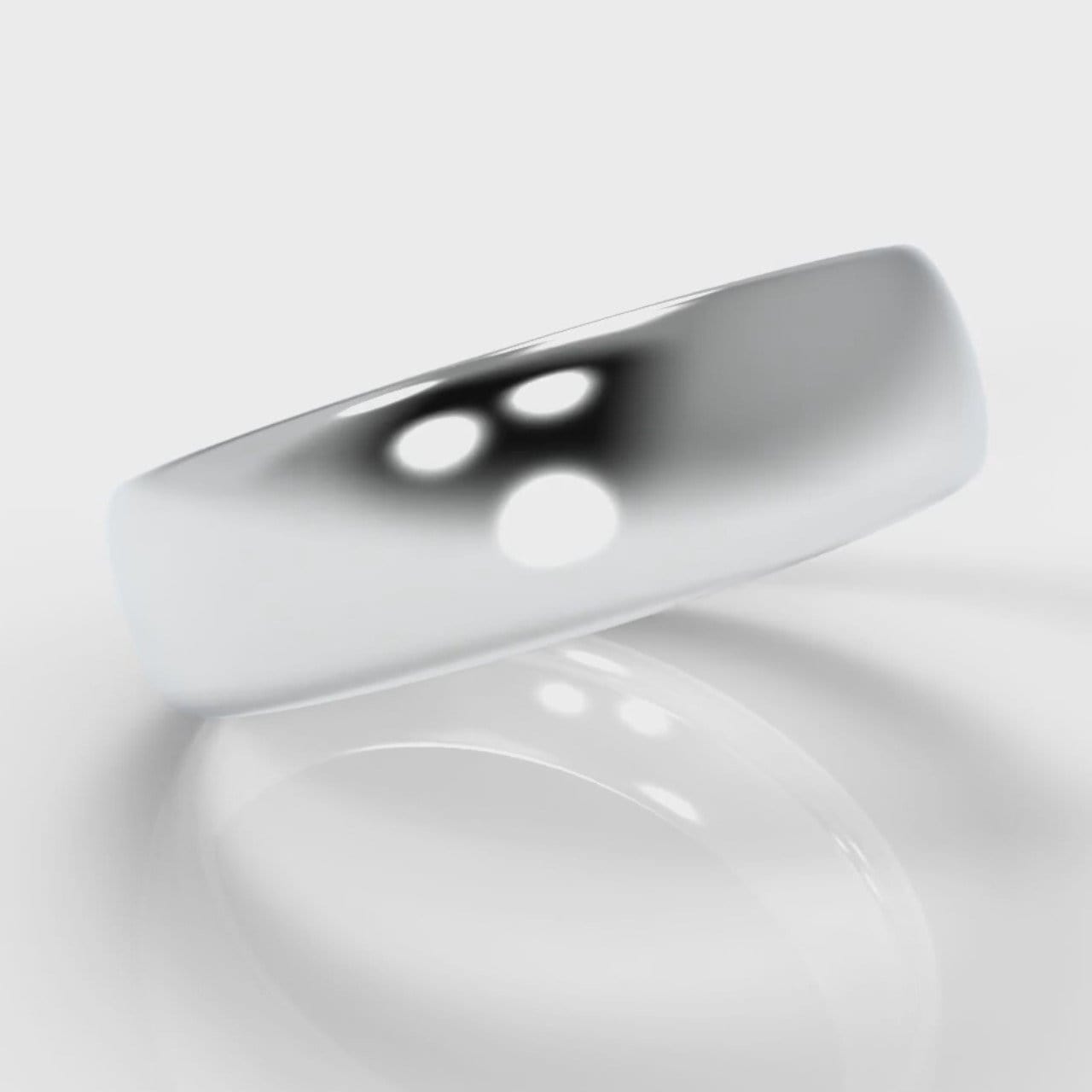 6mm Court Shaped Comfort Fit Wedding Ring