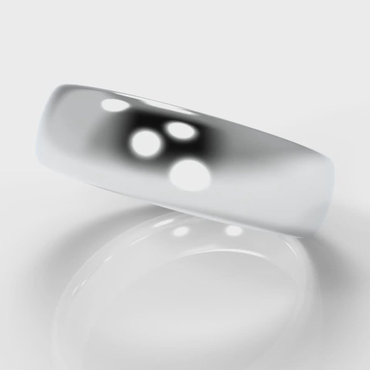 6mm Court Shaped Comfort Fit Wedding Ring