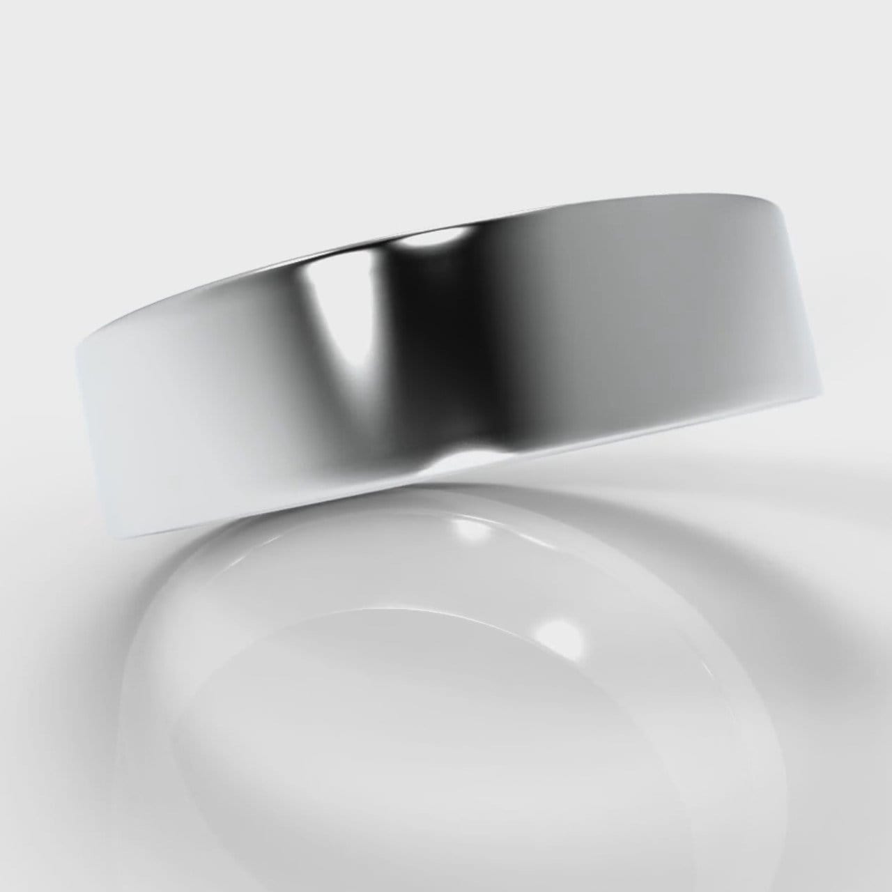 6mm Flat Top Comfort Fit Wedding Ring