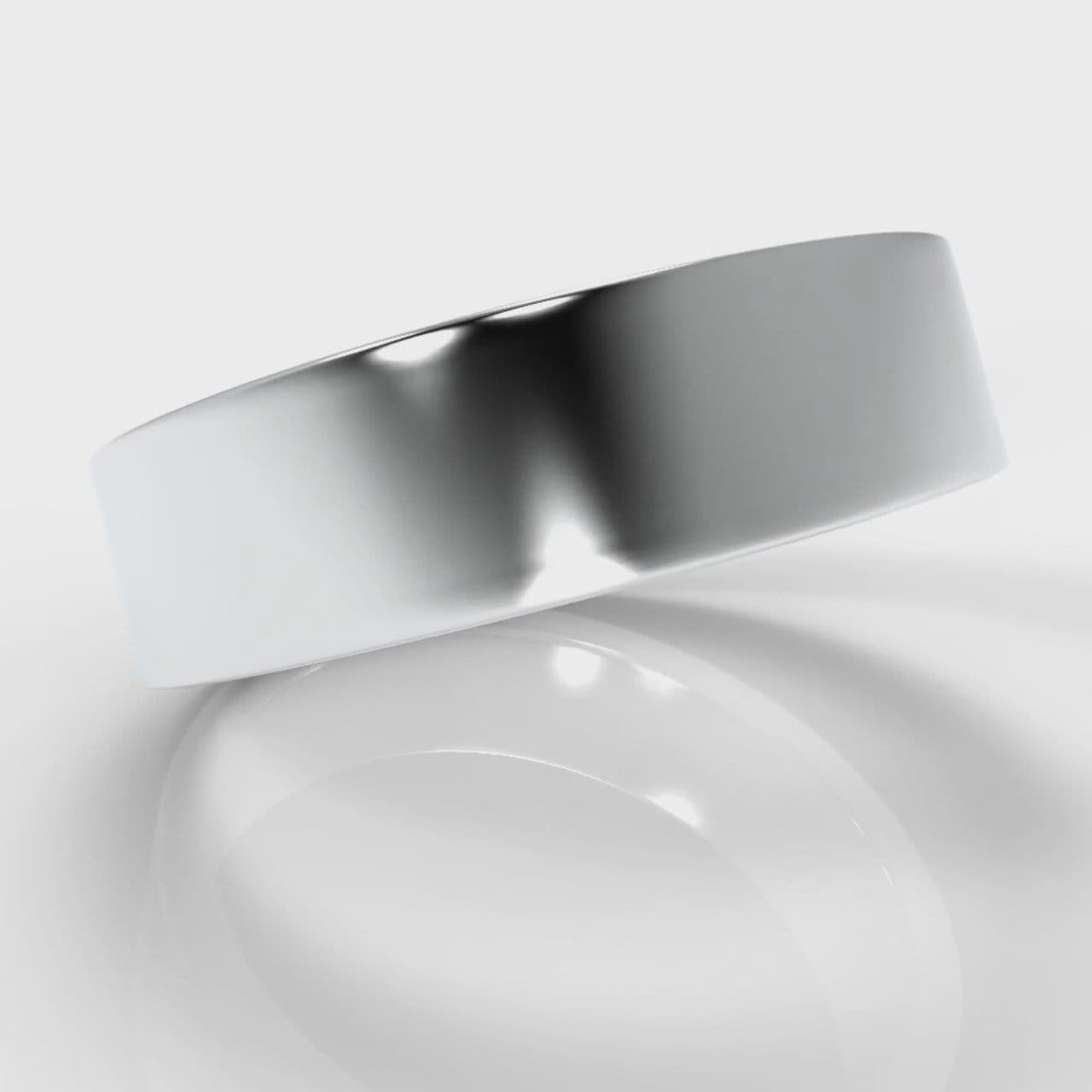 6mm Flat Top Comfort Fit Wedding Ring