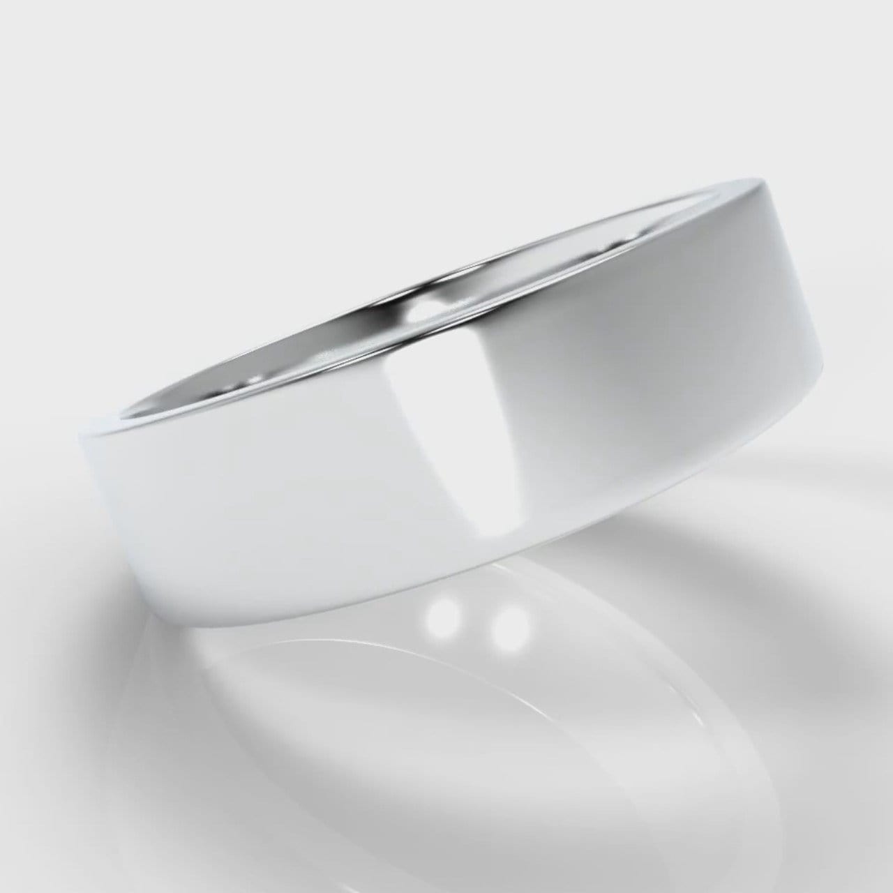6mm Flat Top Comfort Fit Wedding Ring