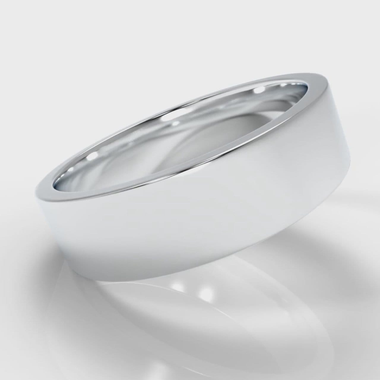 6mm Flat Top Comfort Fit Wedding Ring