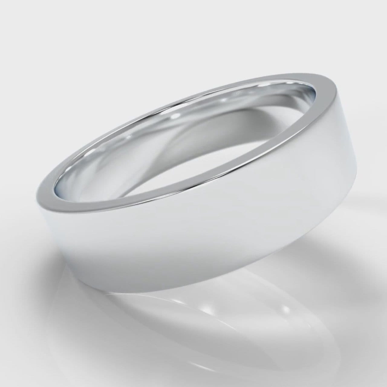6mm Flat Top Comfort Fit Wedding Ring