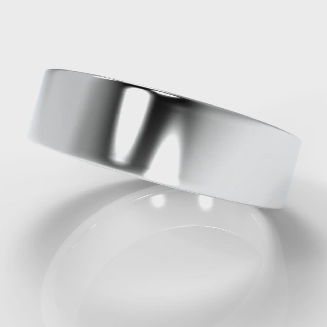 6mm Flat Top Comfort Fit Wedding Ring