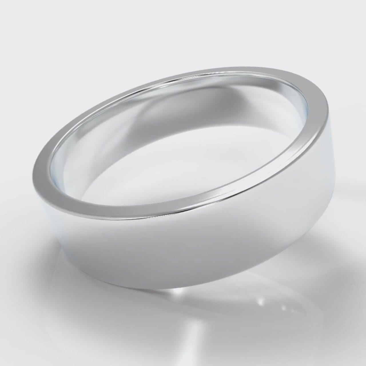 6mm Flat Top Comfort Fit Wedding Ring