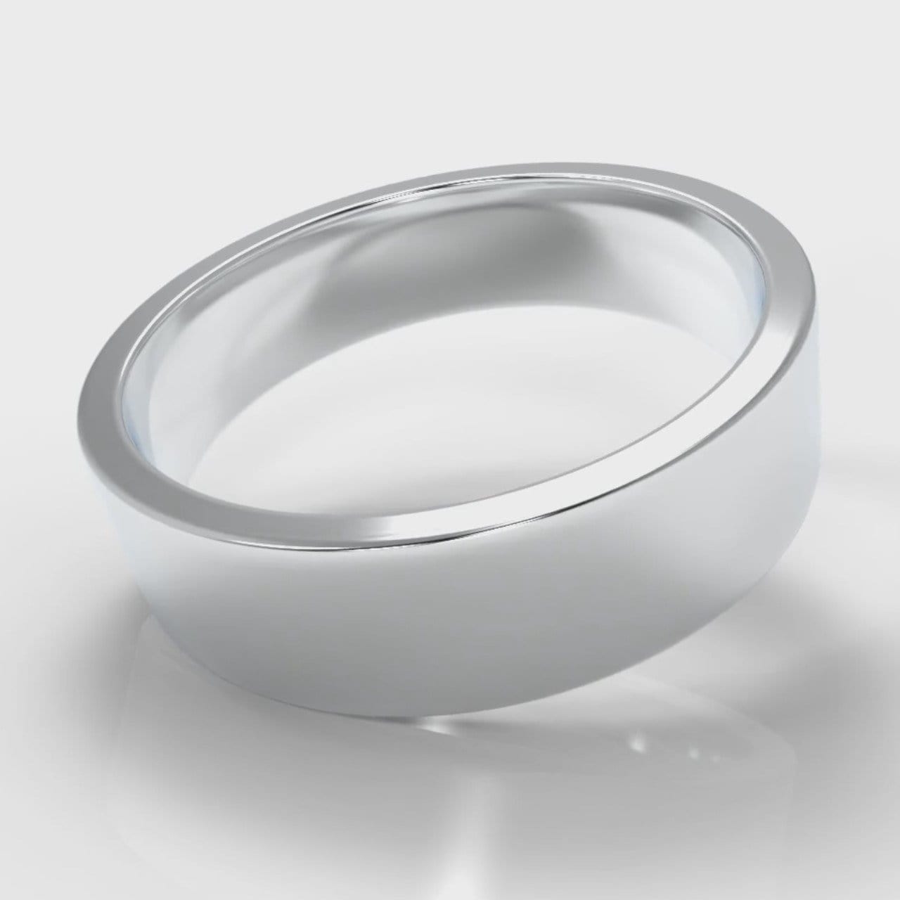 6mm Flat Top Comfort Fit Wedding Ring