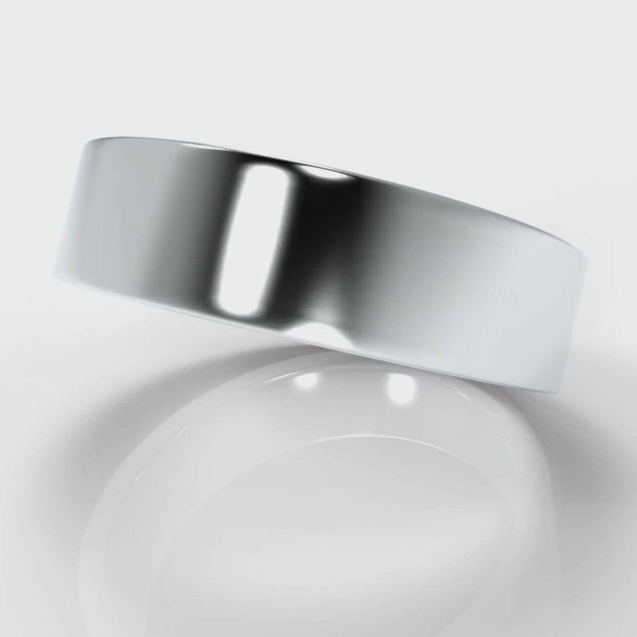6mm Flat Top Comfort Fit Wedding Ring