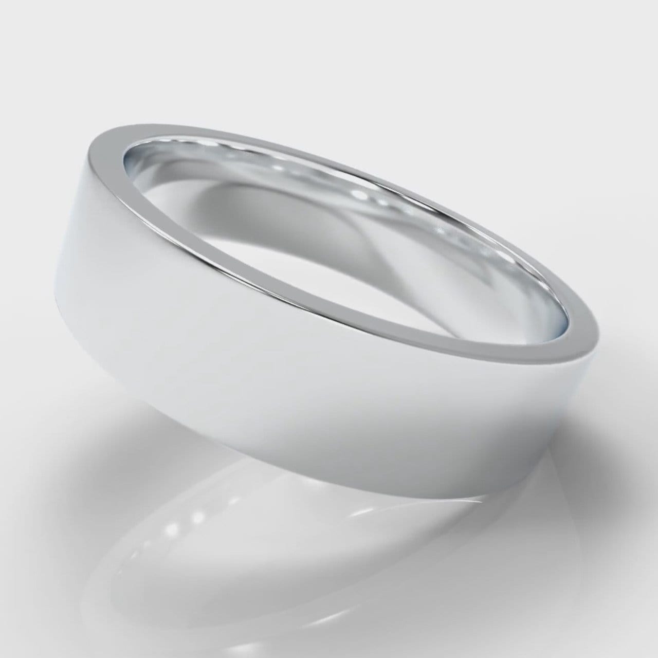 6mm Flat Top Comfort Fit Wedding Ring