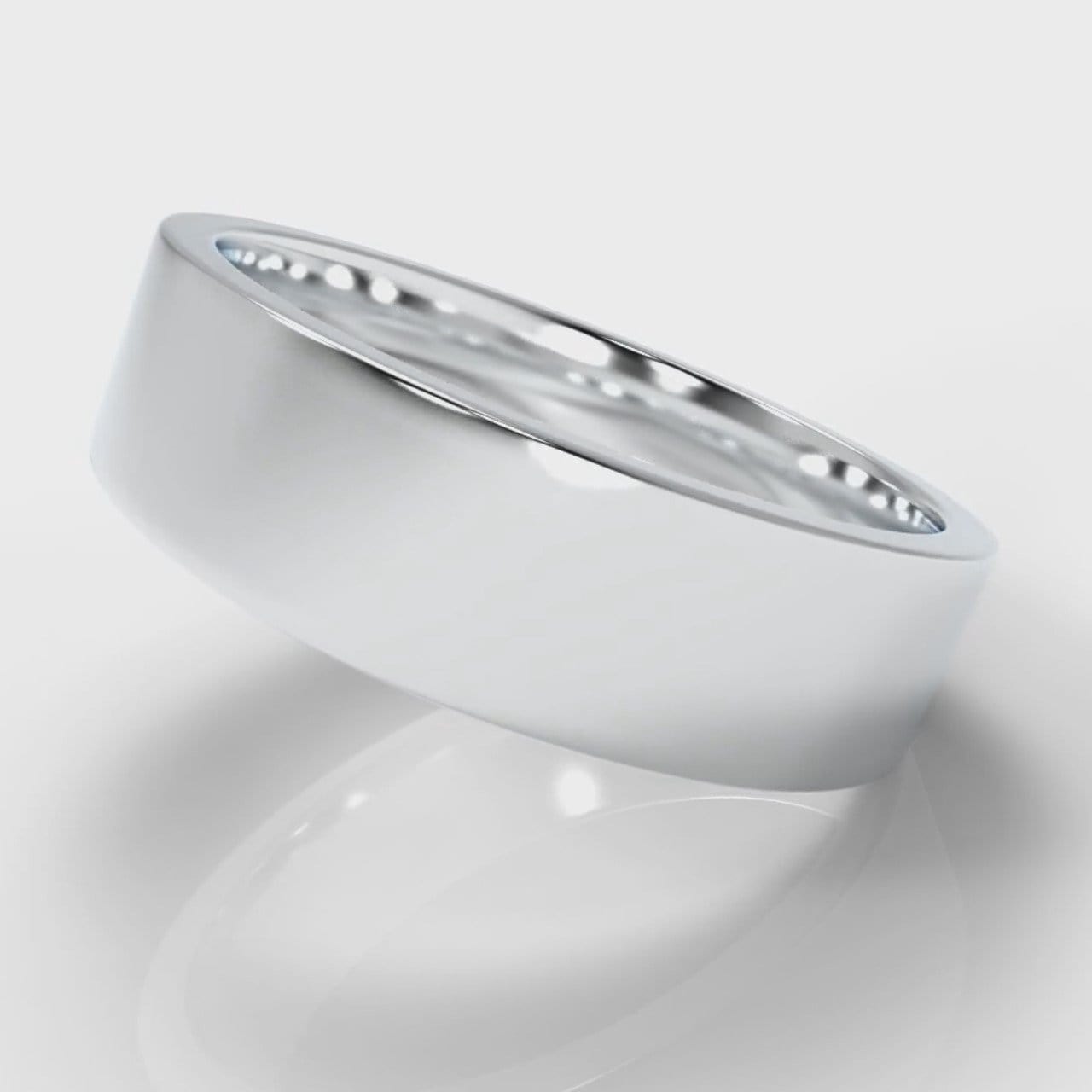 6mm Flat Top Comfort Fit Wedding Ring