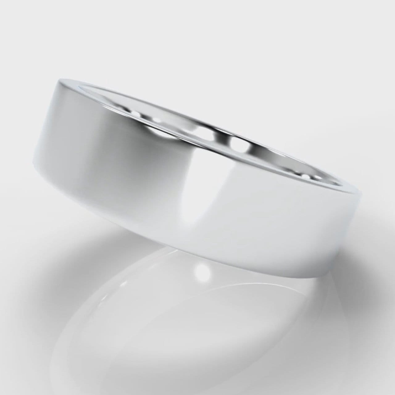 6mm Flat Top Comfort Fit Wedding Ring