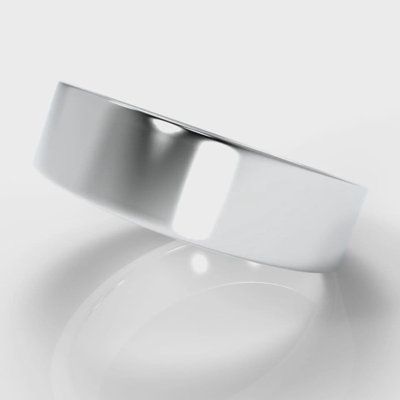 6mm Flat Top Comfort Fit Wedding Ring