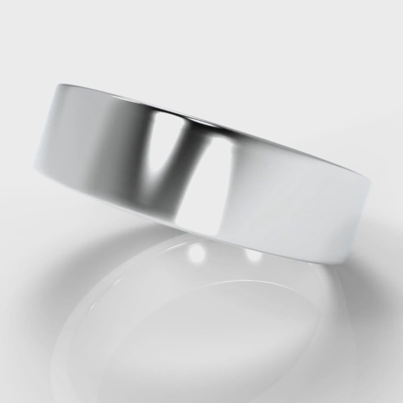 6mm Flat Top Comfort Fit Wedding Ring