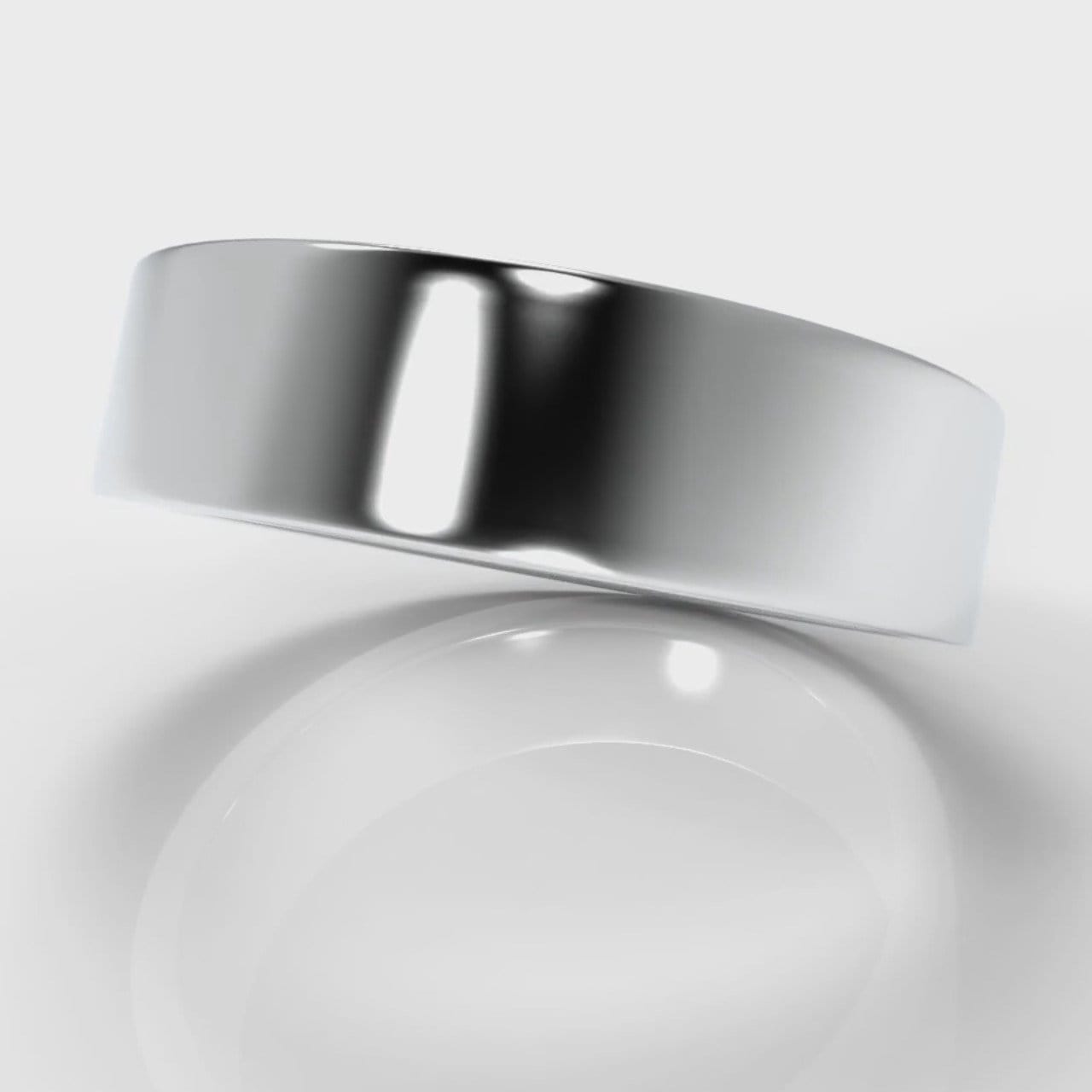 6mm Flat Top Comfort Fit Wedding Ring