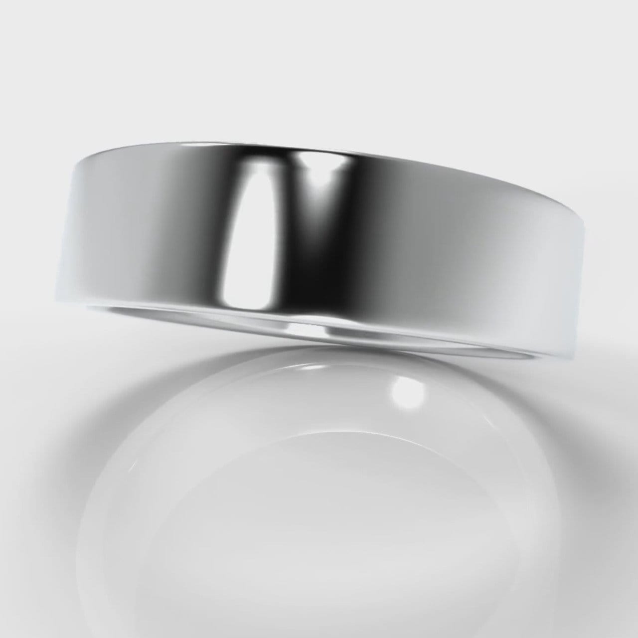 6mm Flat Top Comfort Fit Wedding Ring