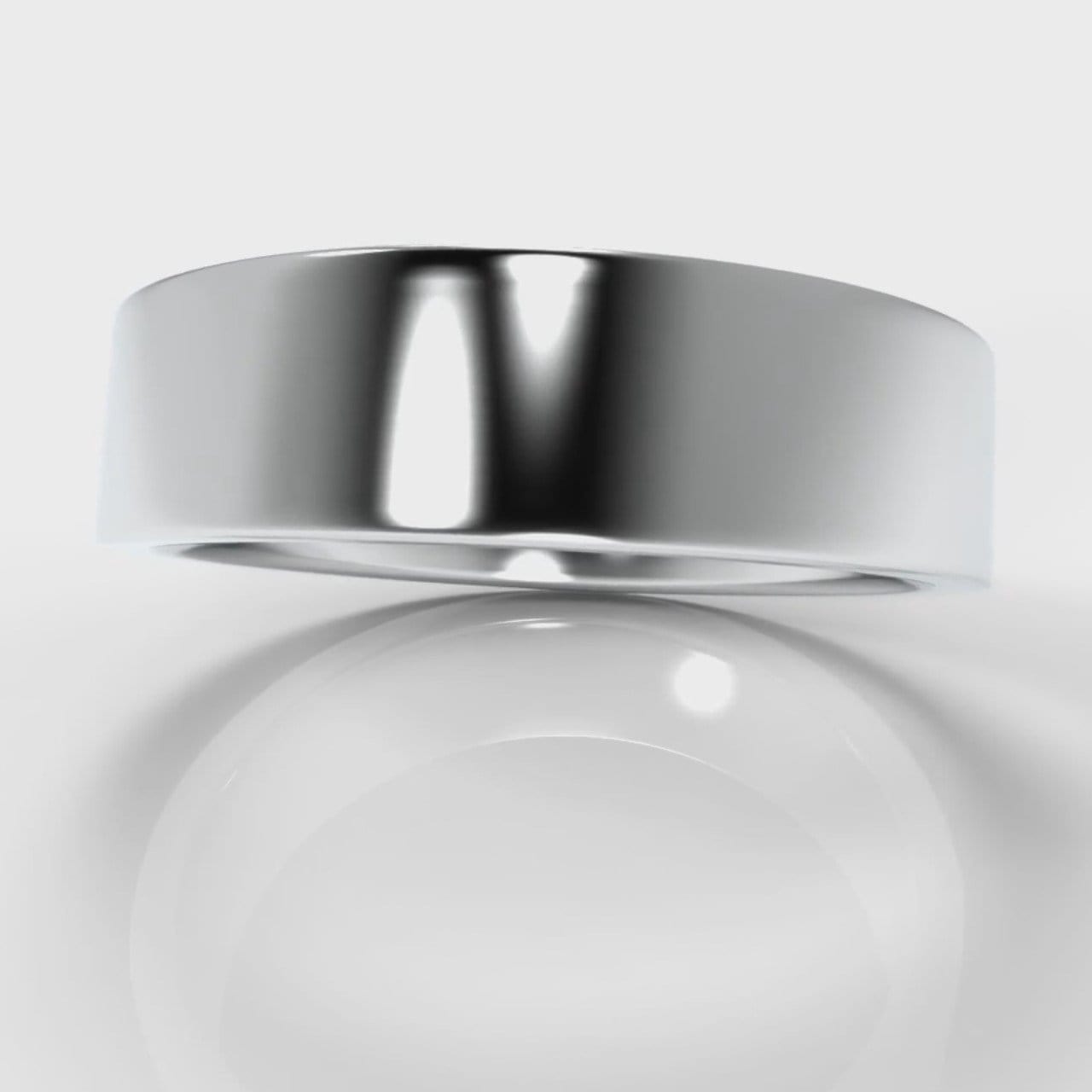 6mm Flat Top Comfort Fit Wedding Ring