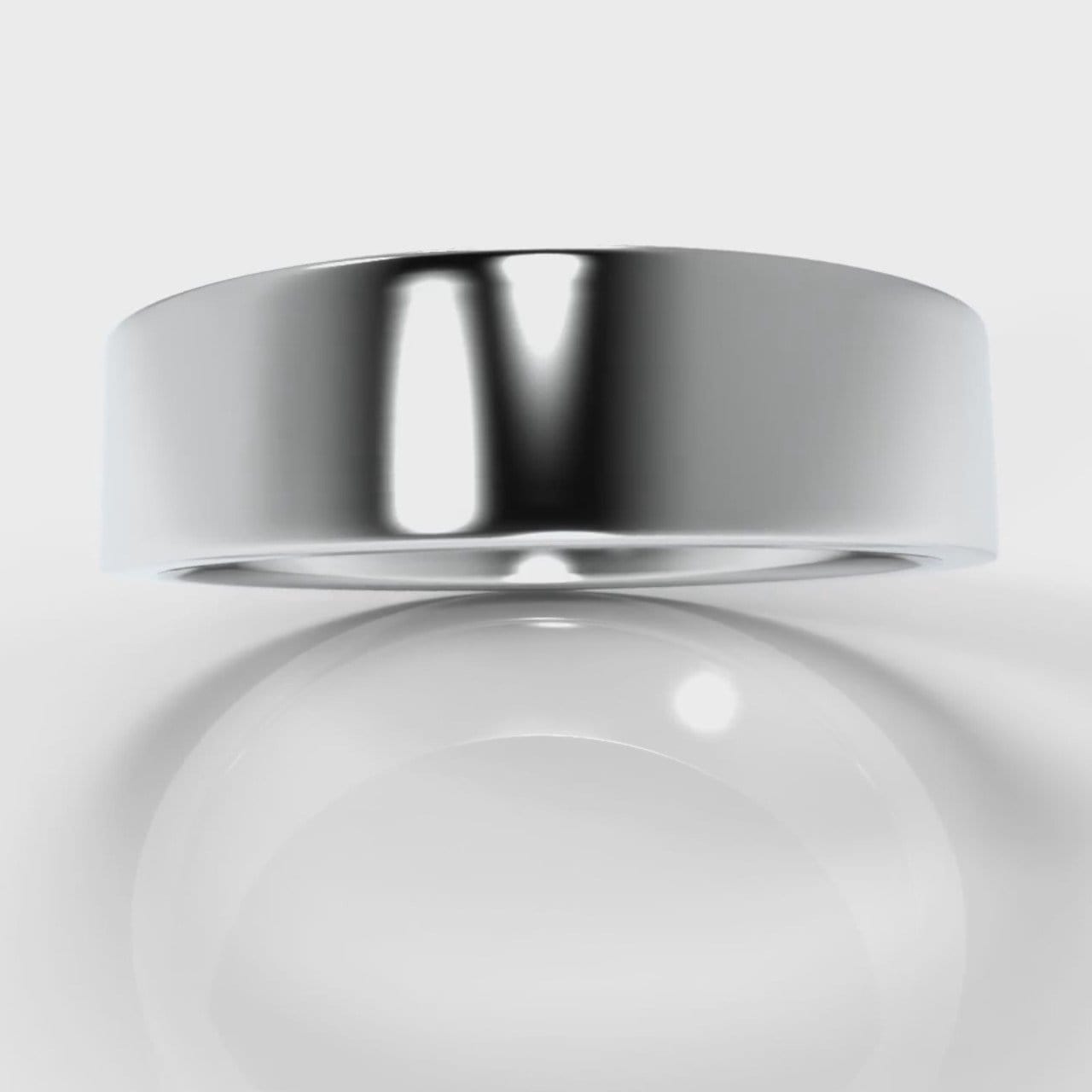 6mm Flat Top Comfort Fit Wedding Ring