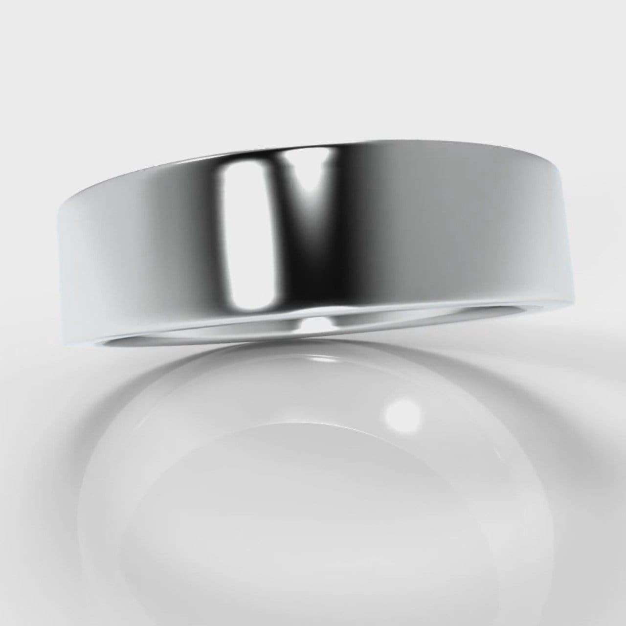 6mm Flat Top Comfort Fit Wedding Ring